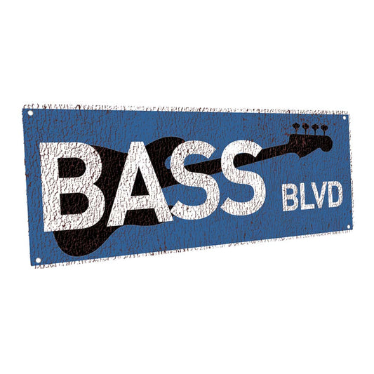 Bass Blvd. Metal Sign