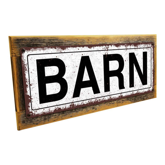 Framed Barn Metal Sign