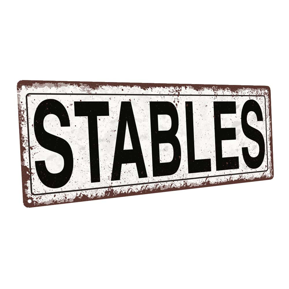 Stables Metal Sign
