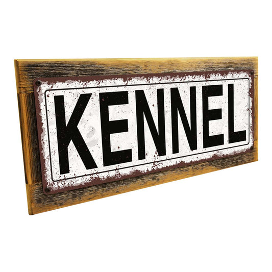 Framed Kennel Metal Sign
