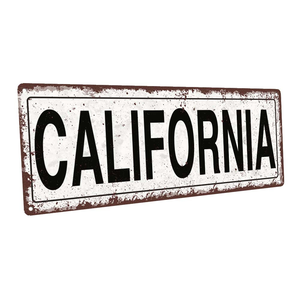 California Metal Sign