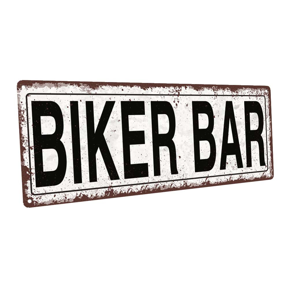 Biker Bar Metal Sign