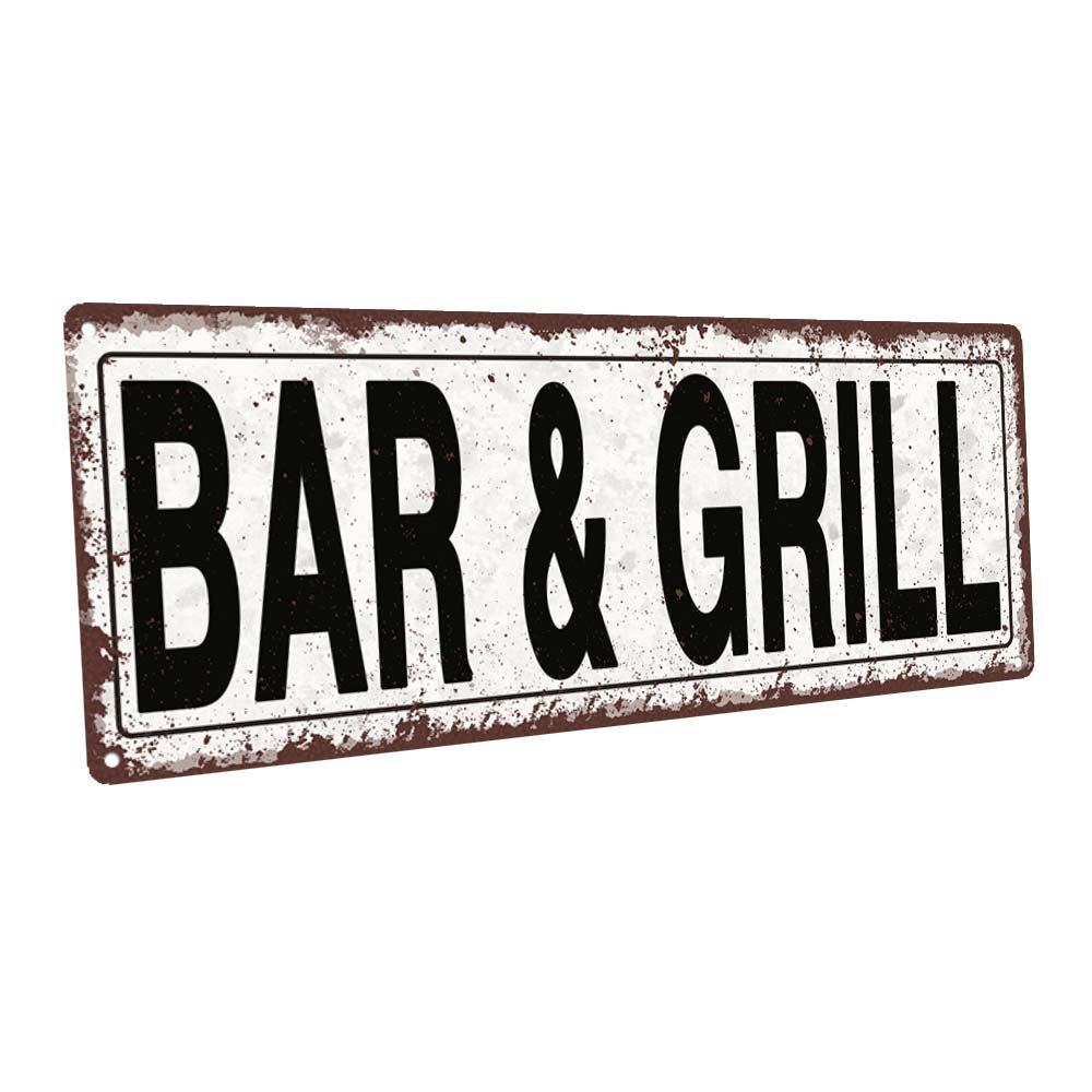 Bar & Grill Metal Sign