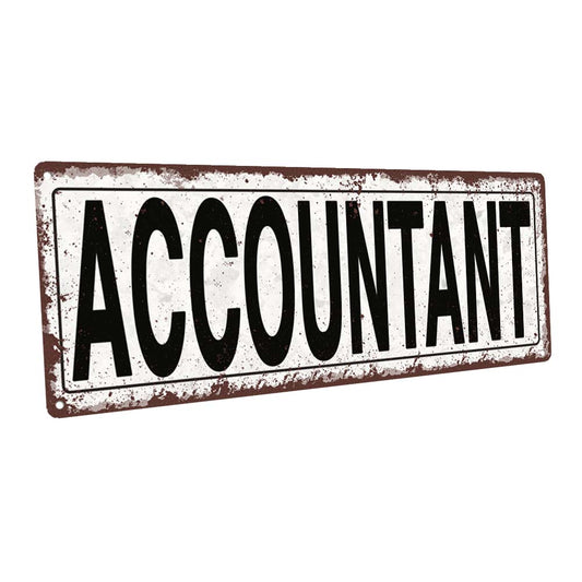 Accountant Metal Sign