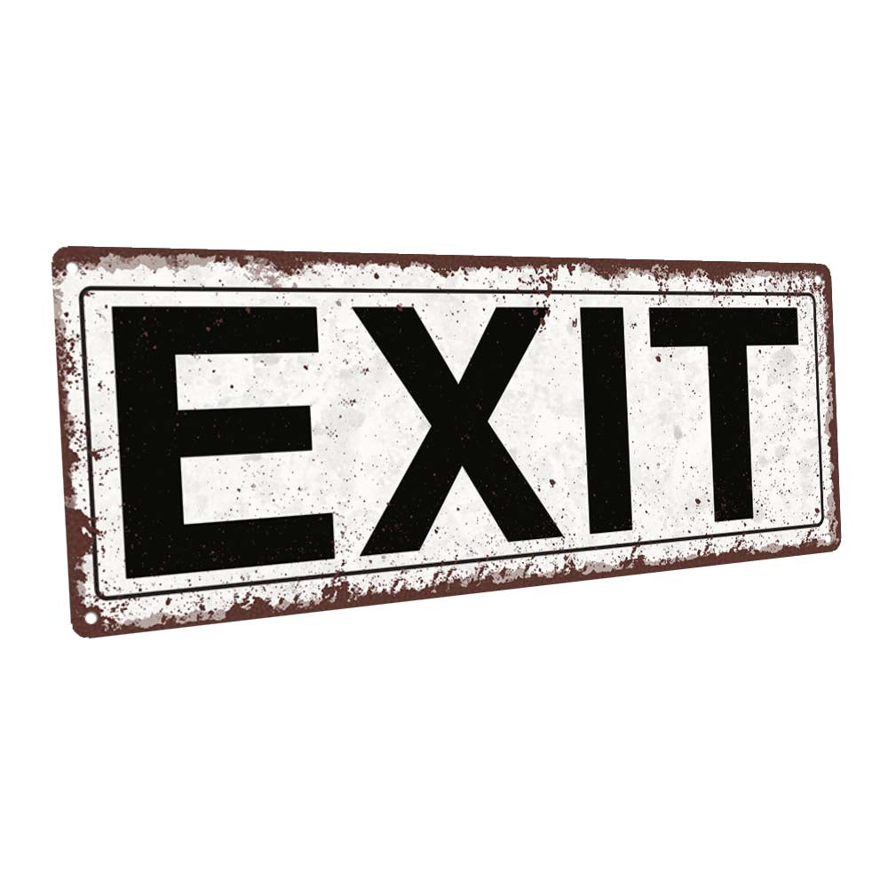 Exit Metal Sign