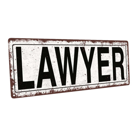 Lawyer Metal Sign