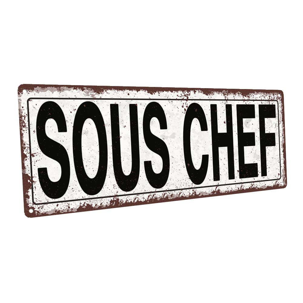 Sous Chef Metal Sign