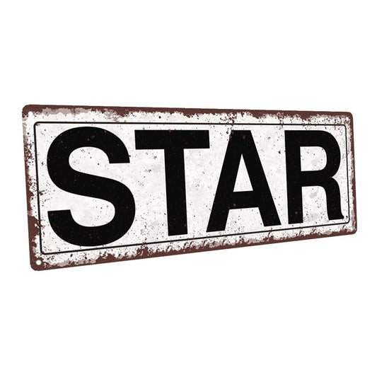 Star Metal Sign