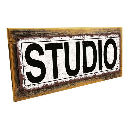 Framed Studio Metal Sign