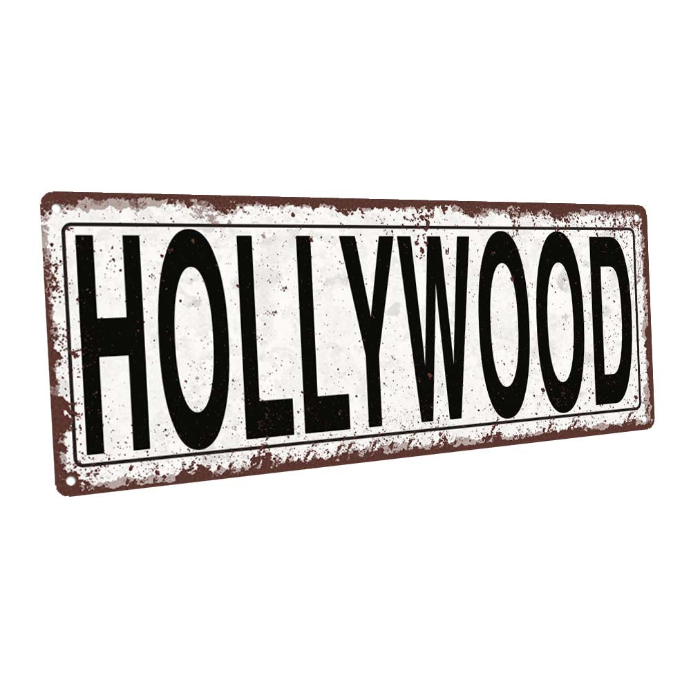 Hollywood Metal Sign
