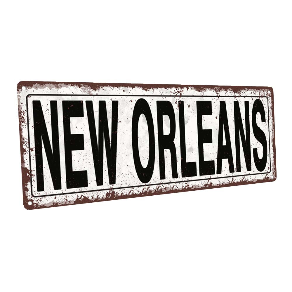 New Orleans Metal Sign