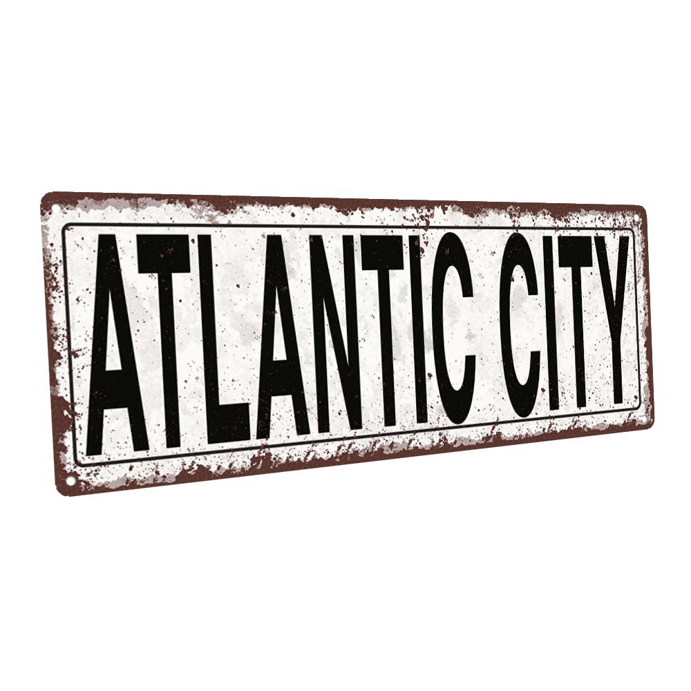 Atlantic City Metal Sign