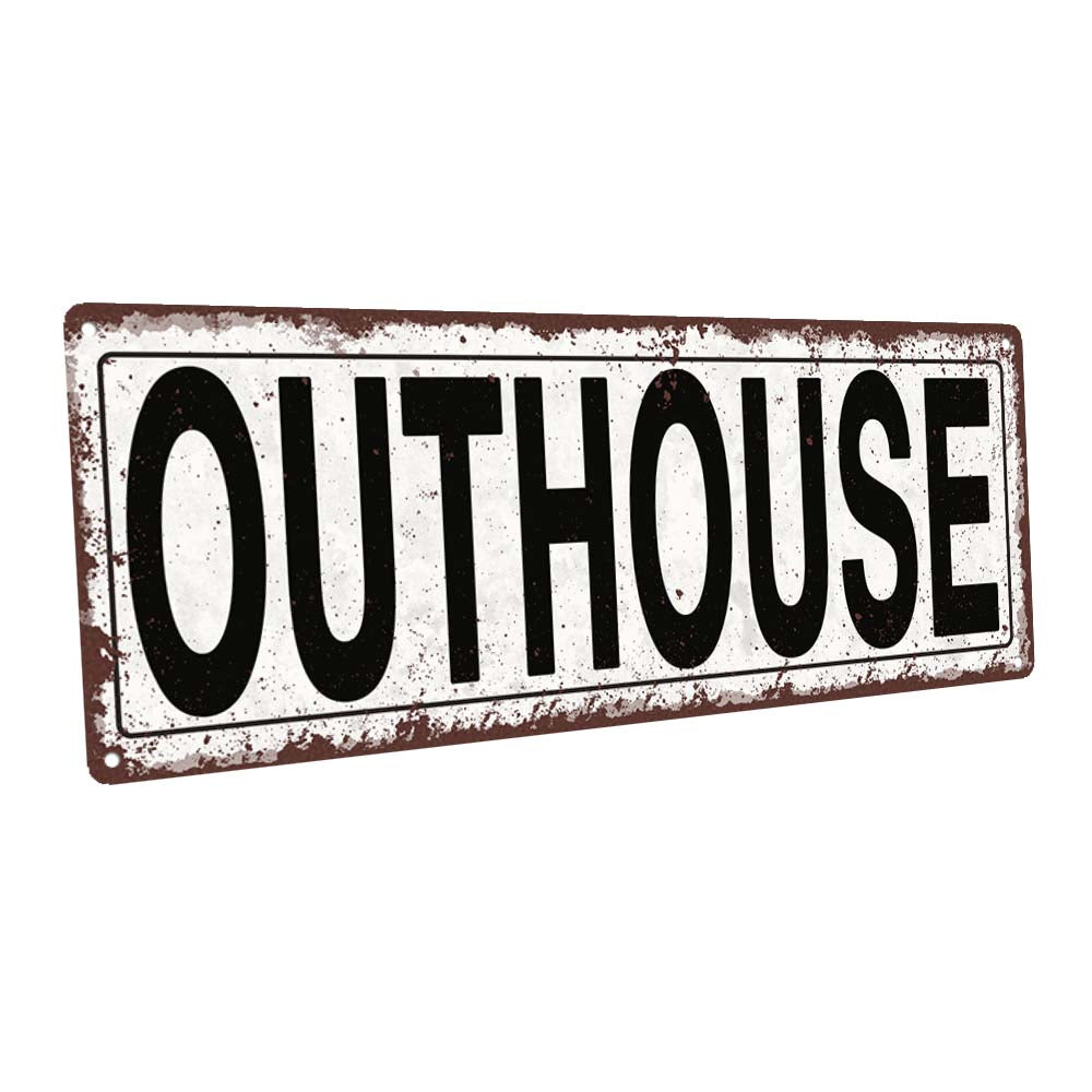 Outhouse Metal Sign
