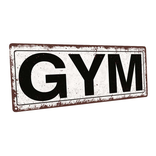 Gym Metal Sign