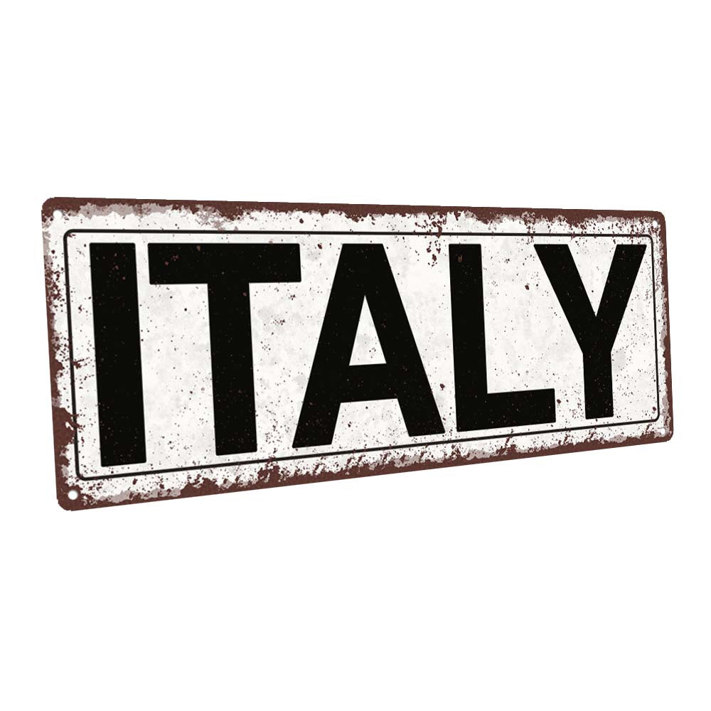 Italy Metal Sign