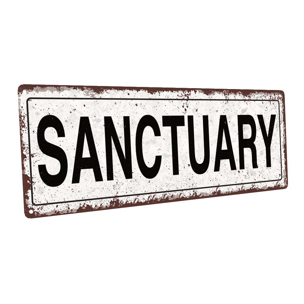 Sanctuary Metal Sign