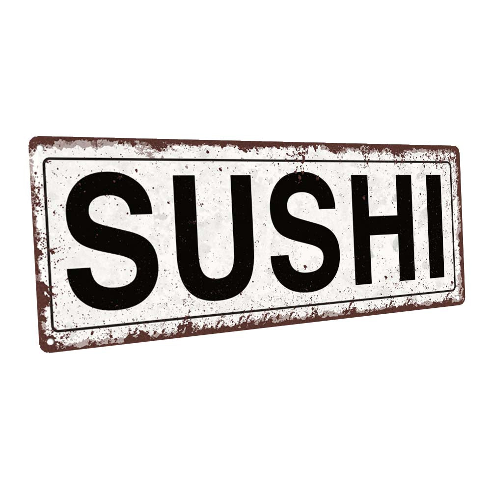 Sushi Metal Sign