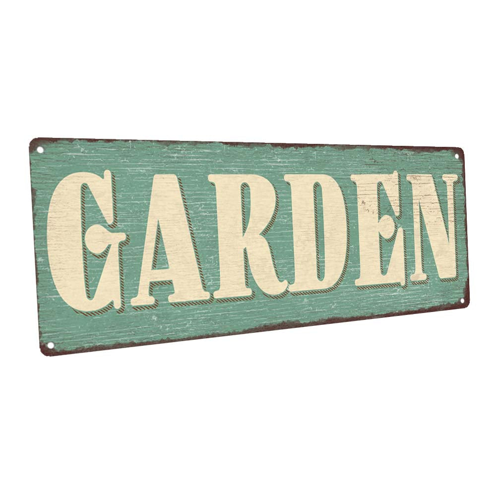 Garden Metal Sign