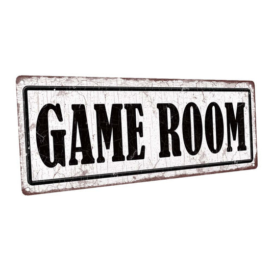 Game Room Metal Sign