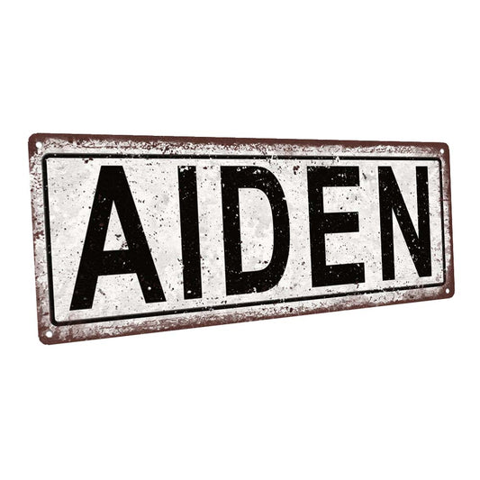 Aiden Metal Sign