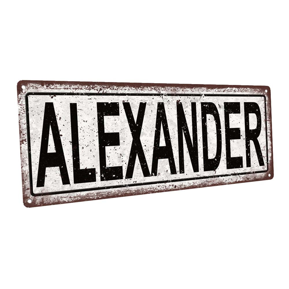 Alexander Metal Sign