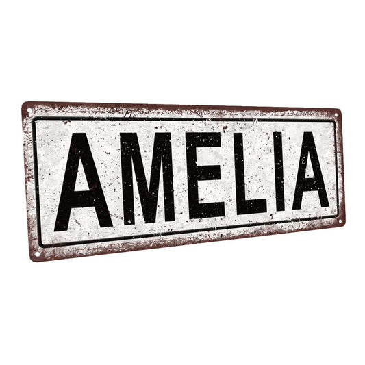 Amelia Metal Sign