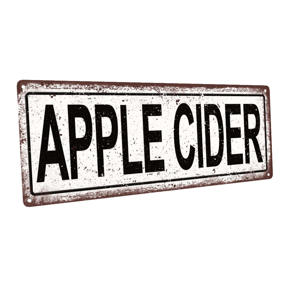 Apple Cider Metal Sign