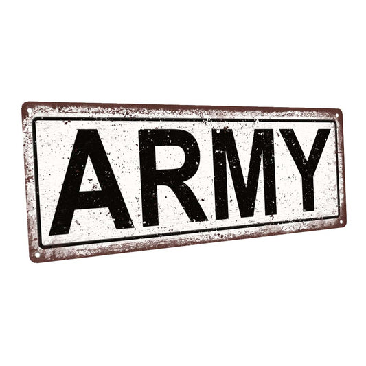 Army Metal Sign