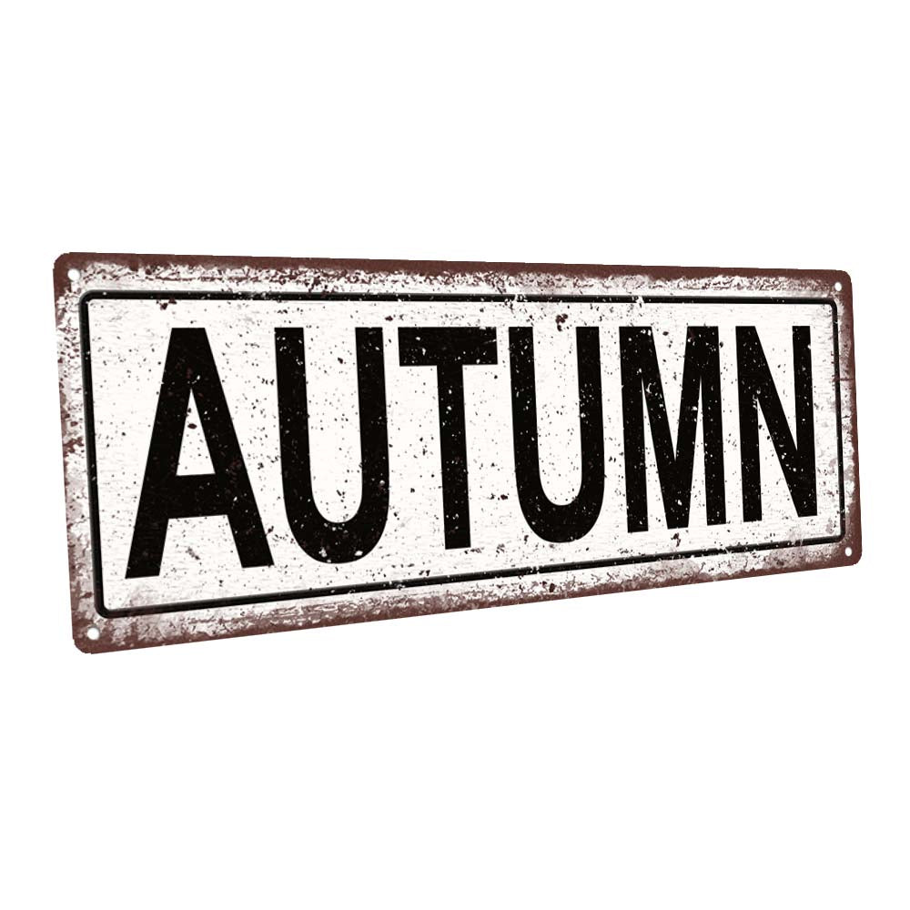 Autumn Metal Sign