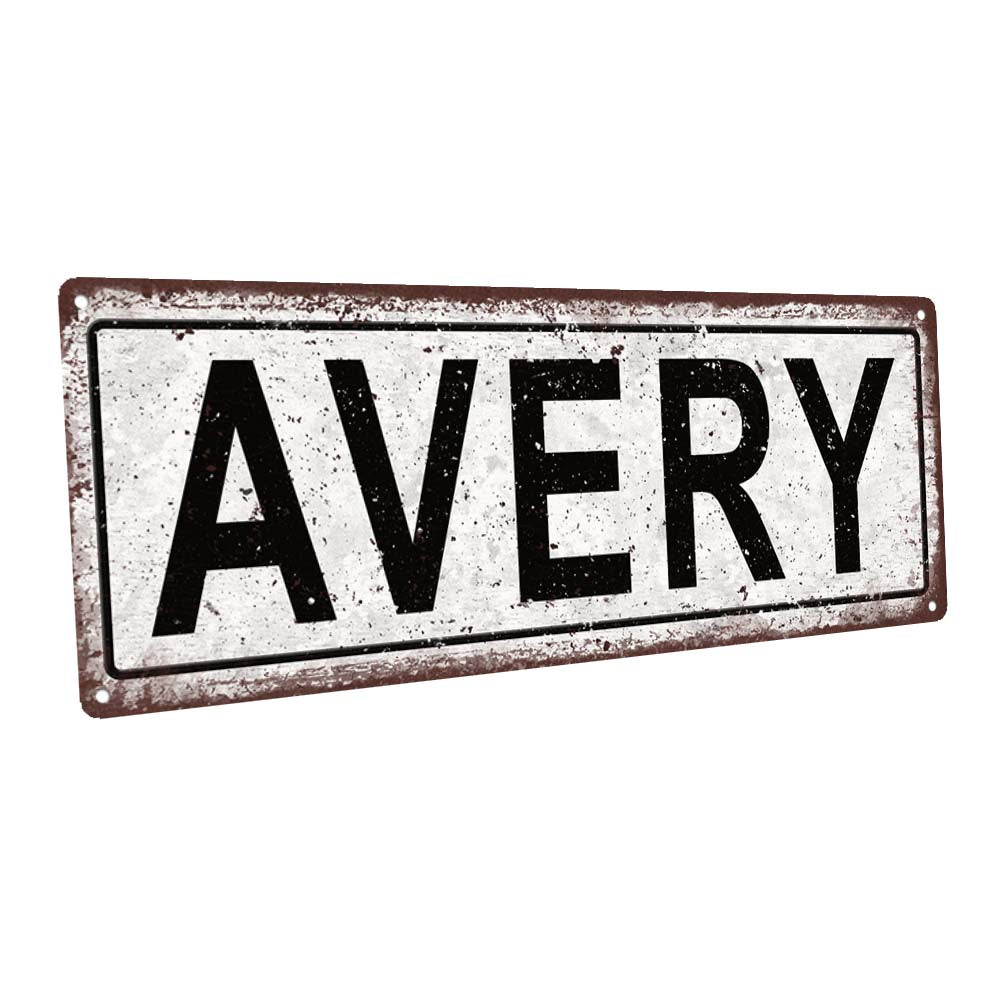 Avery Metal Sign