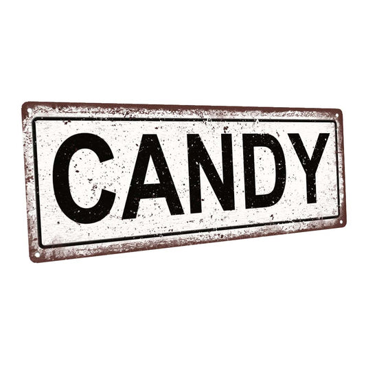 Candy Metal Sign