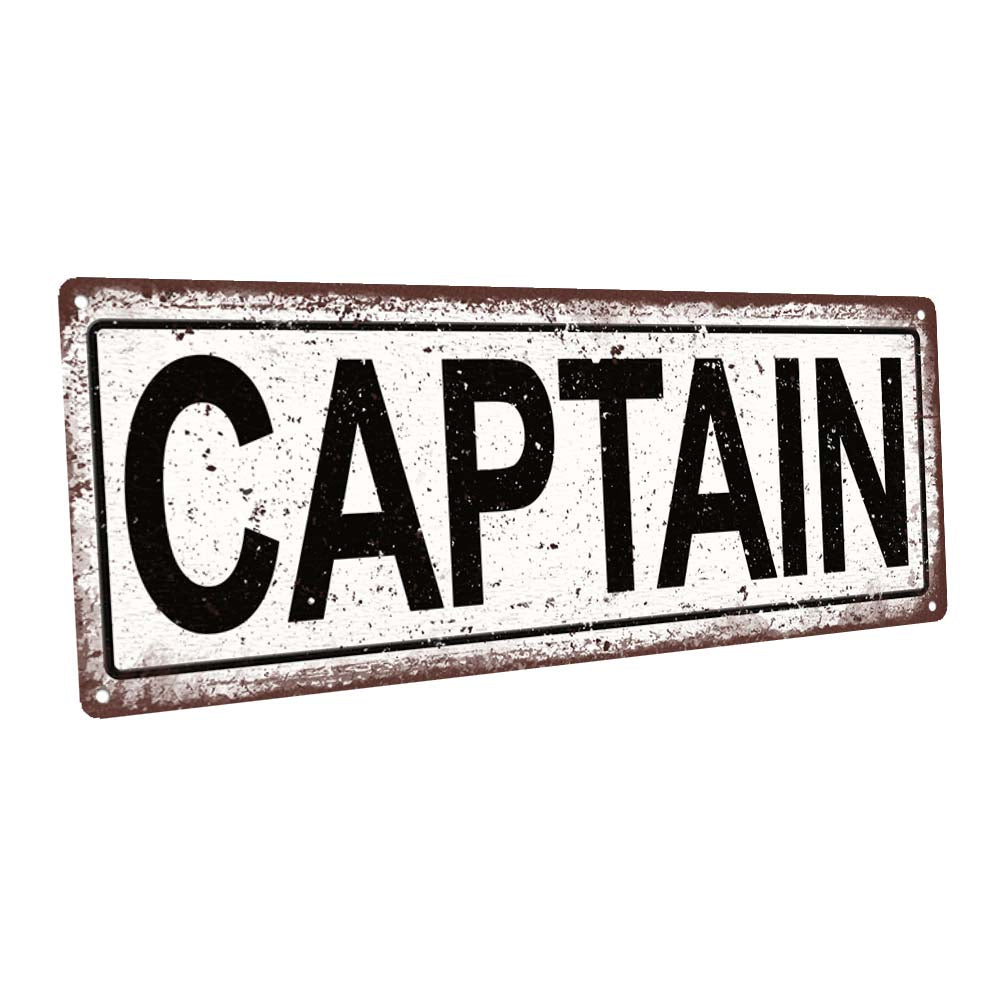 Captain Metal Sign
