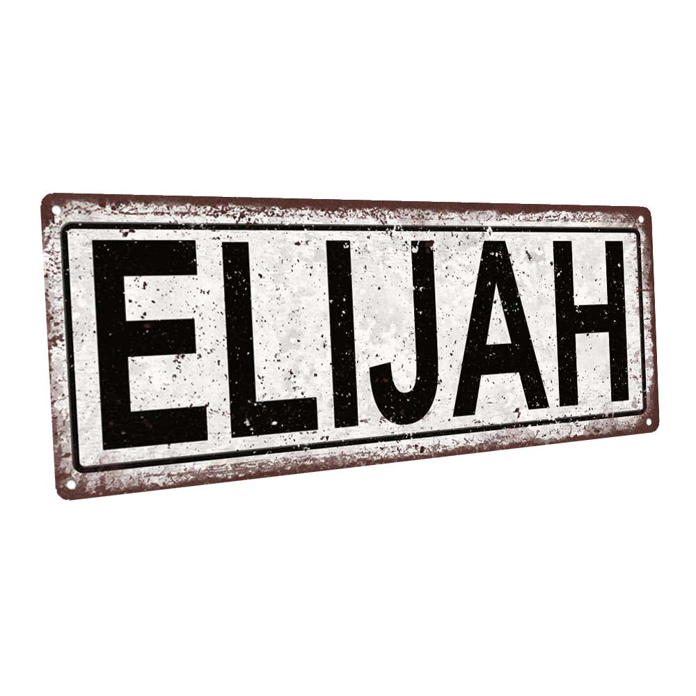 Elijah Metal Sign