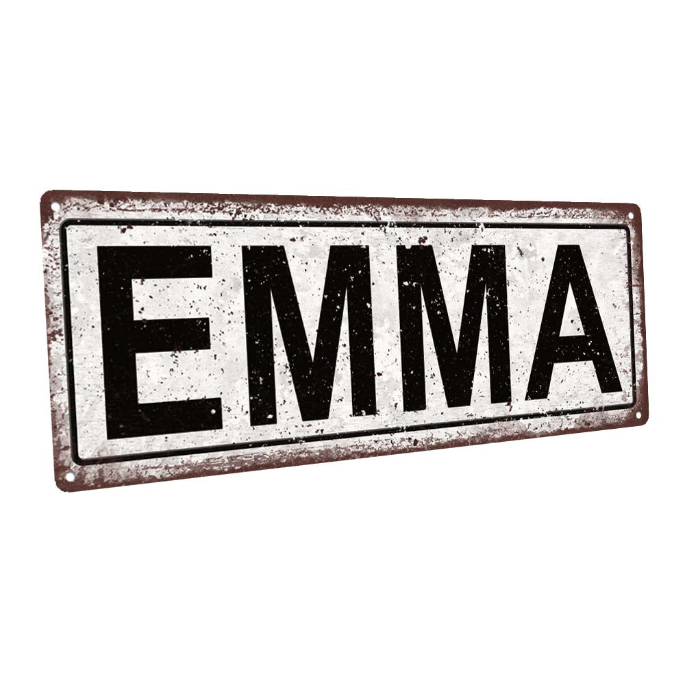 Emma Metal Sign