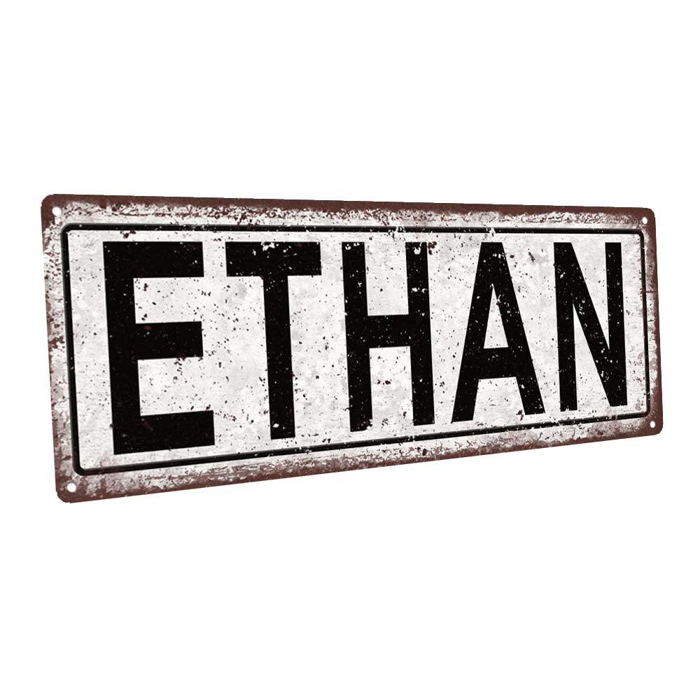 Ethan Metal Sign