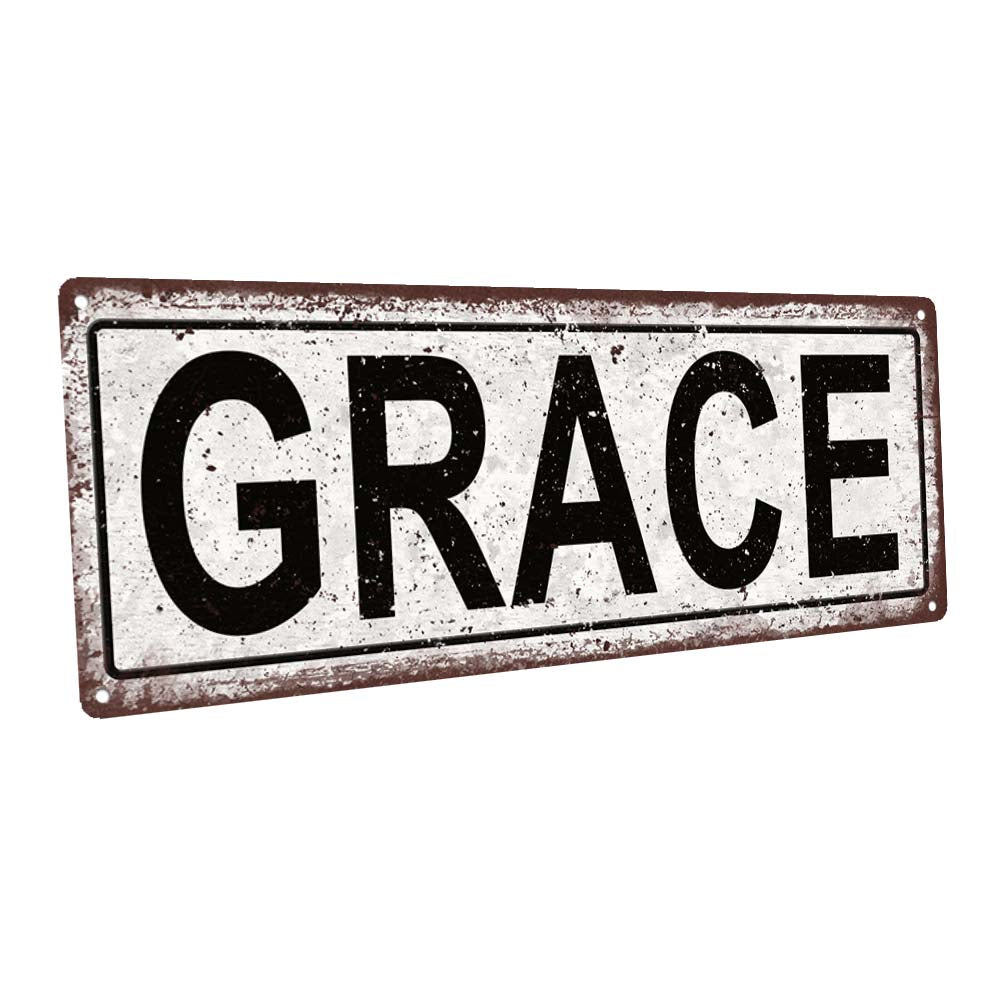 Grace Metal Sign