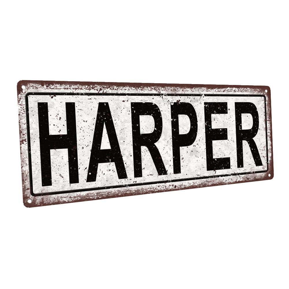Harper Metal Sign