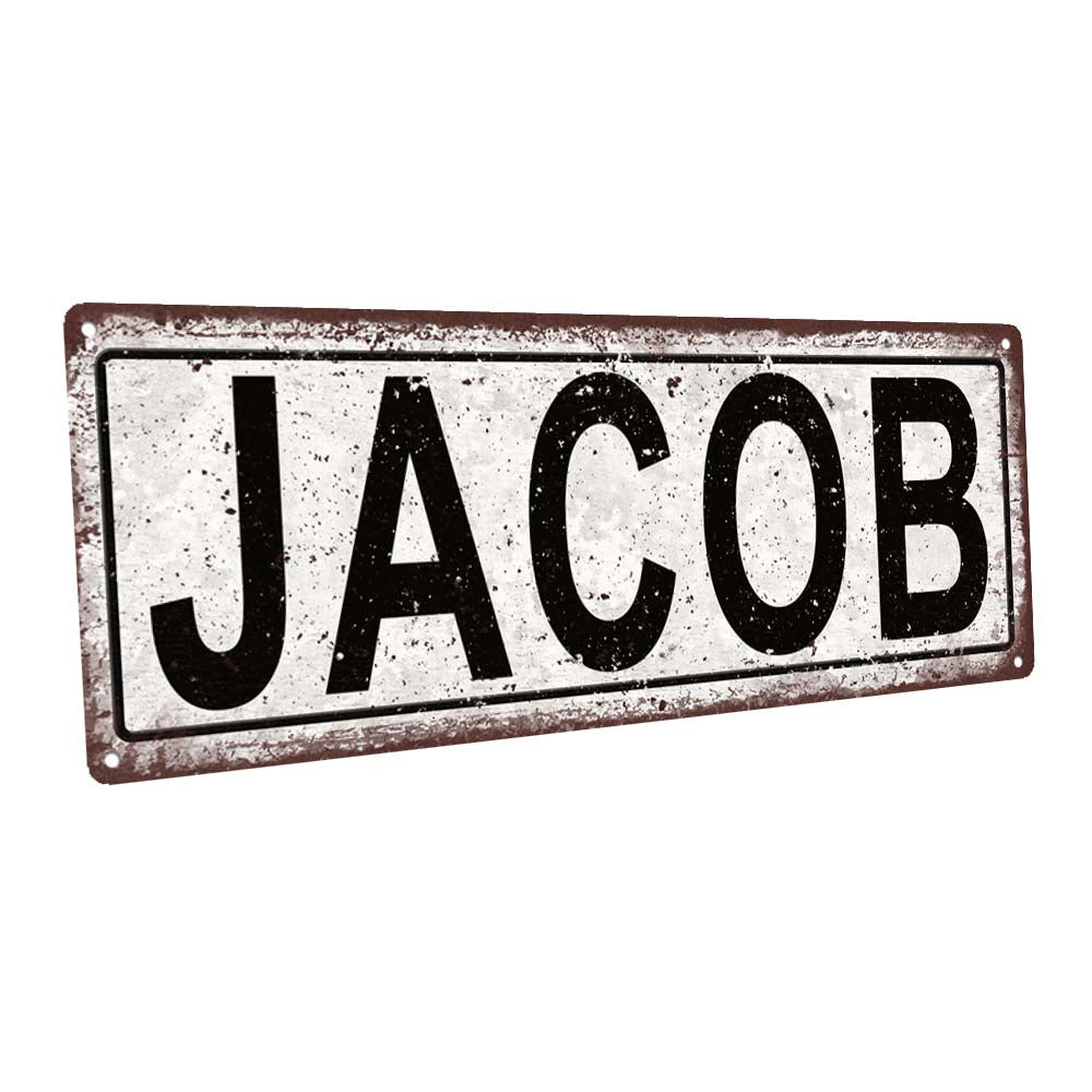Jacob Metal Sign