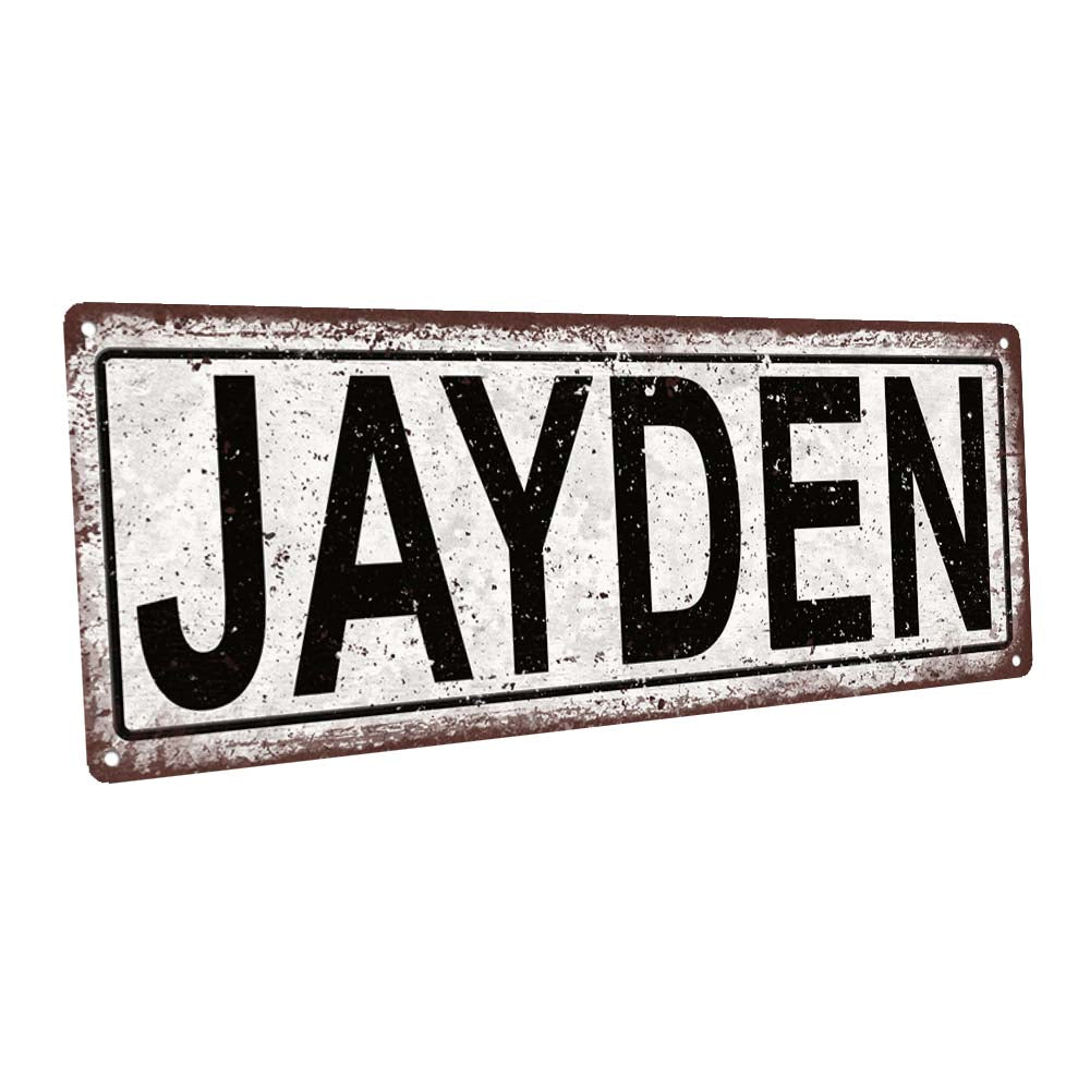 Jayden Metal Sign