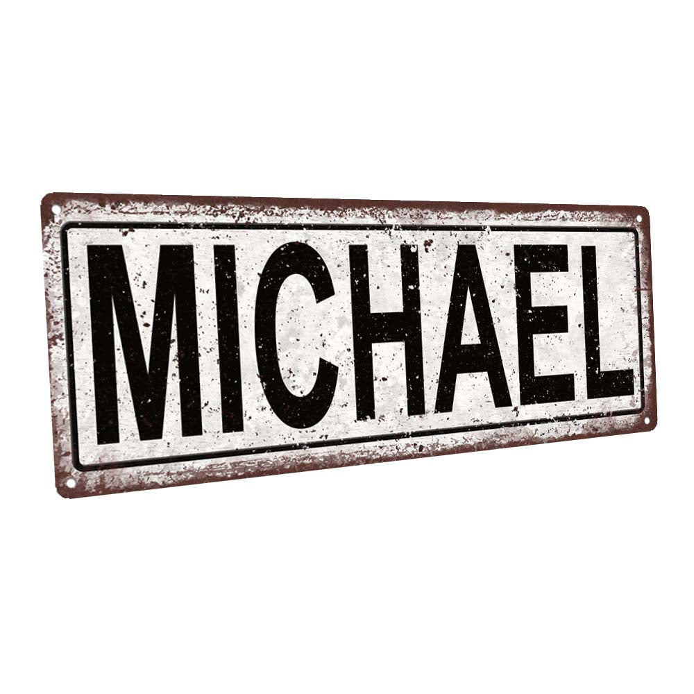 Michael Metal Sign