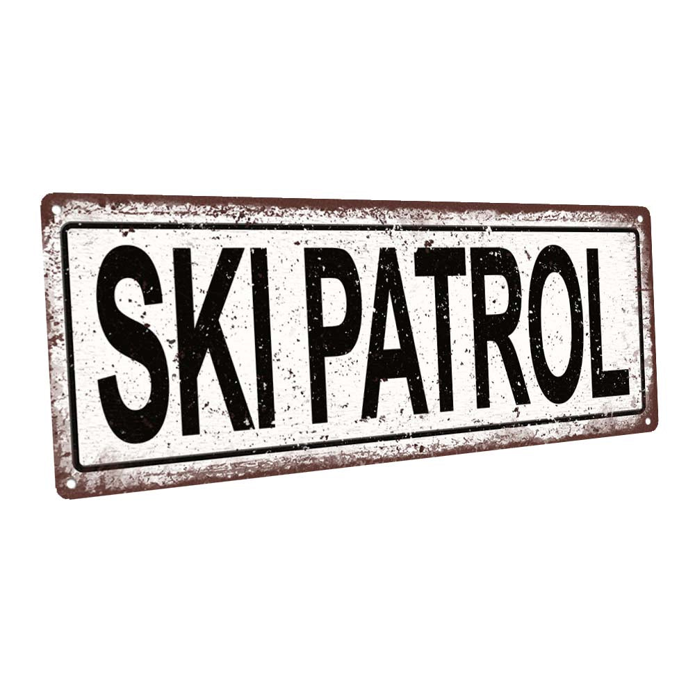 Ski Patrol Metal Sign