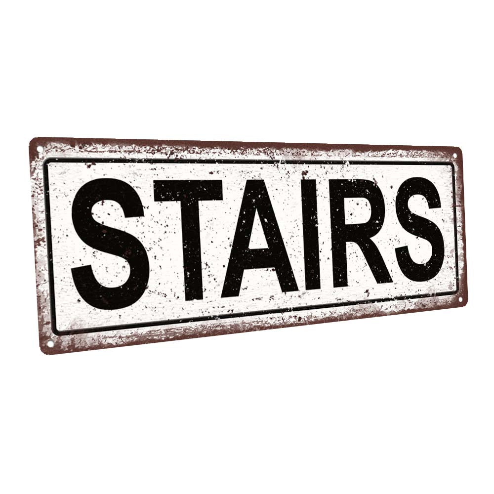 Stairs Metal Sign