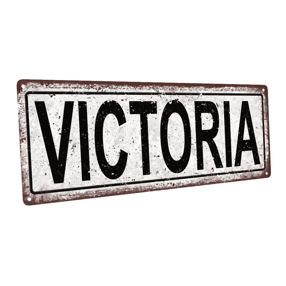 Victoria Metal Sign