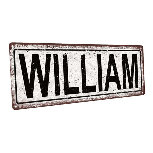 William Metal Sign