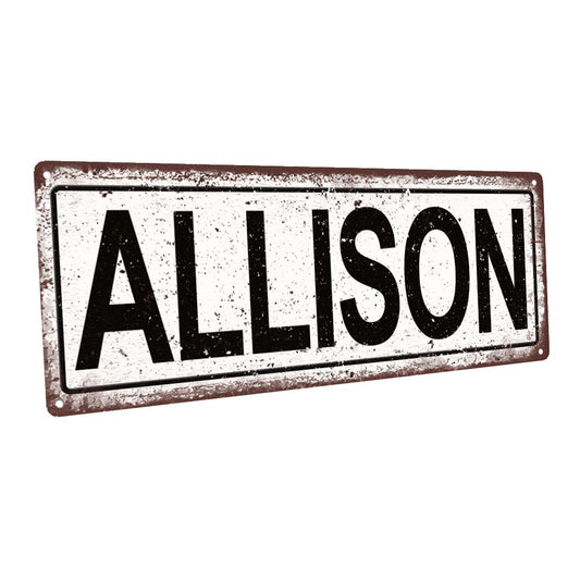 Allison Metal Sign