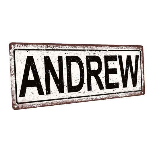Andrew Metal Sign
