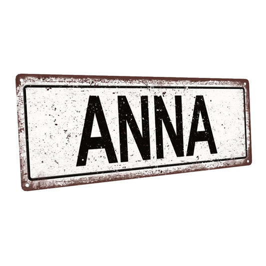 Anna Metal Sign