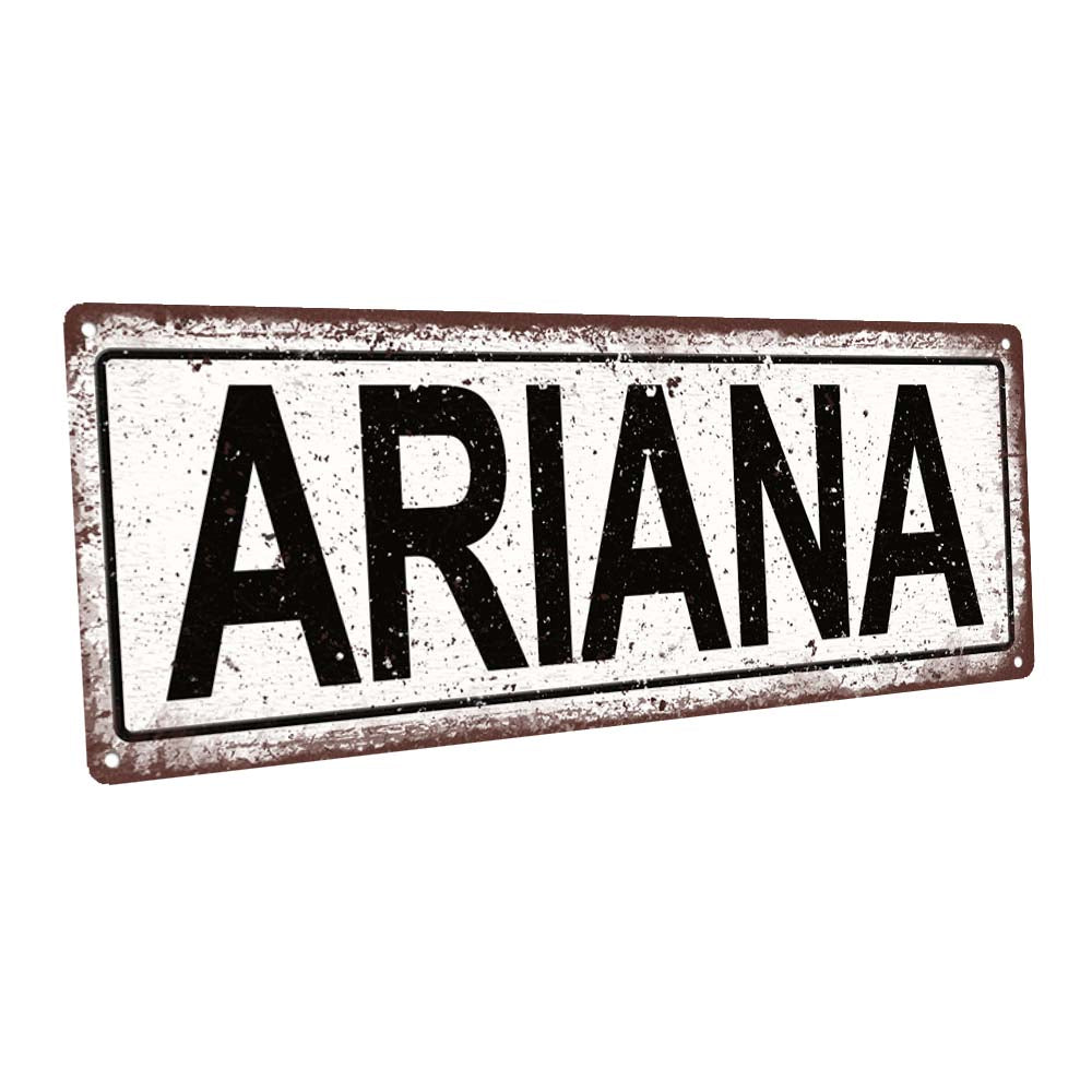 Ariana Metal Sign