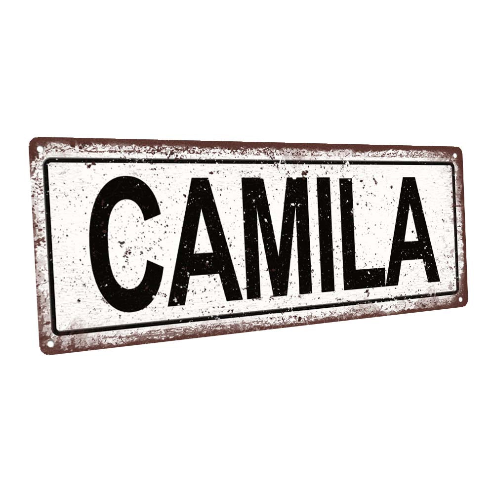 Camila Metal Sign