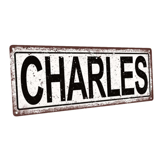 Charles Metal Sign